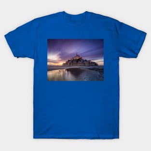 Mont St Michel Dusk Sunset T-Shirt